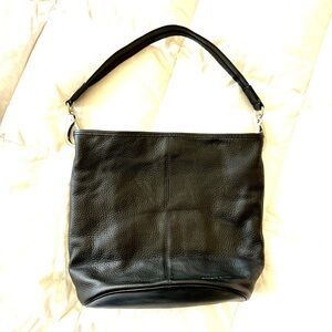 Black Leather Shoulder Bag